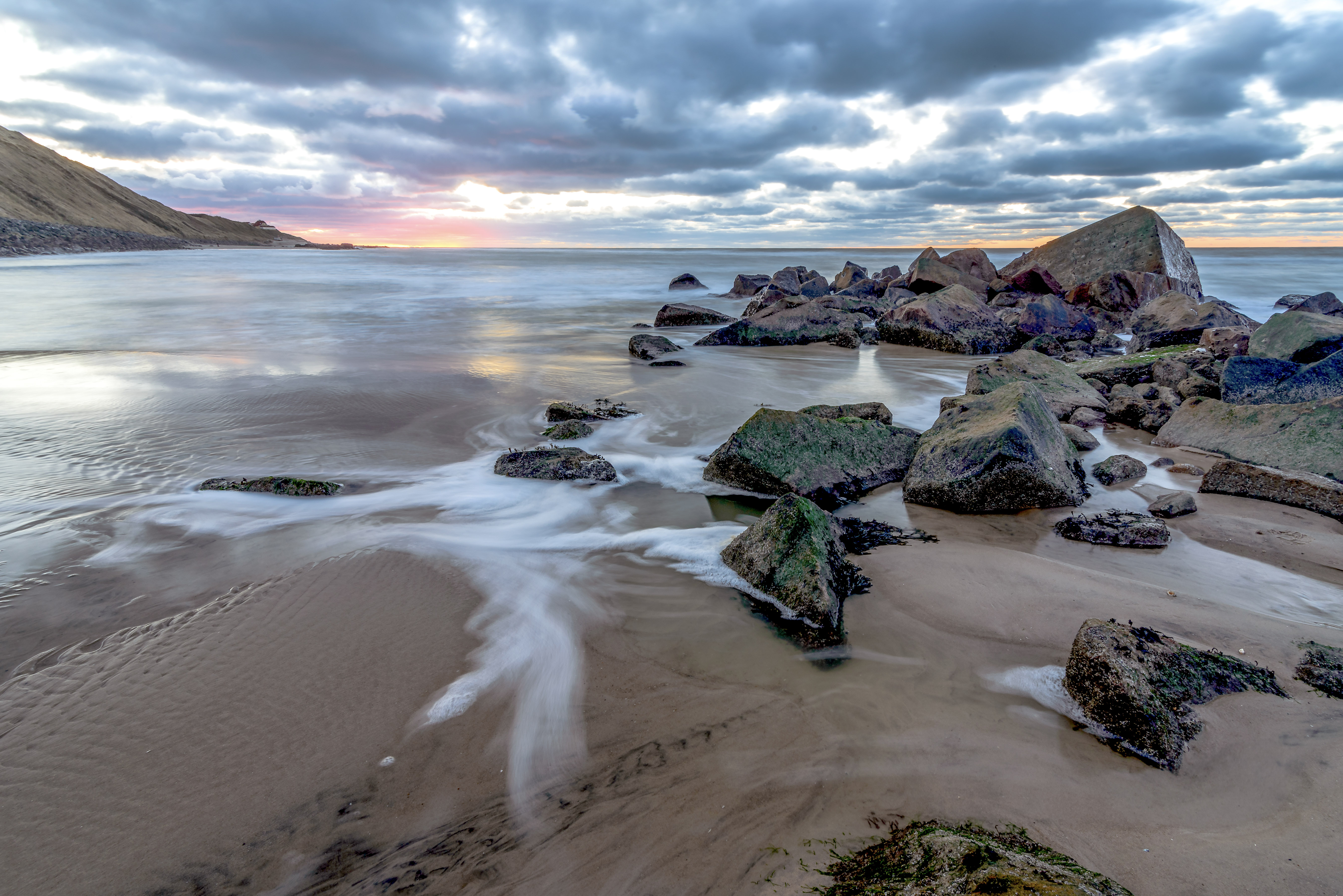 Solnedgang ved vesterhavet