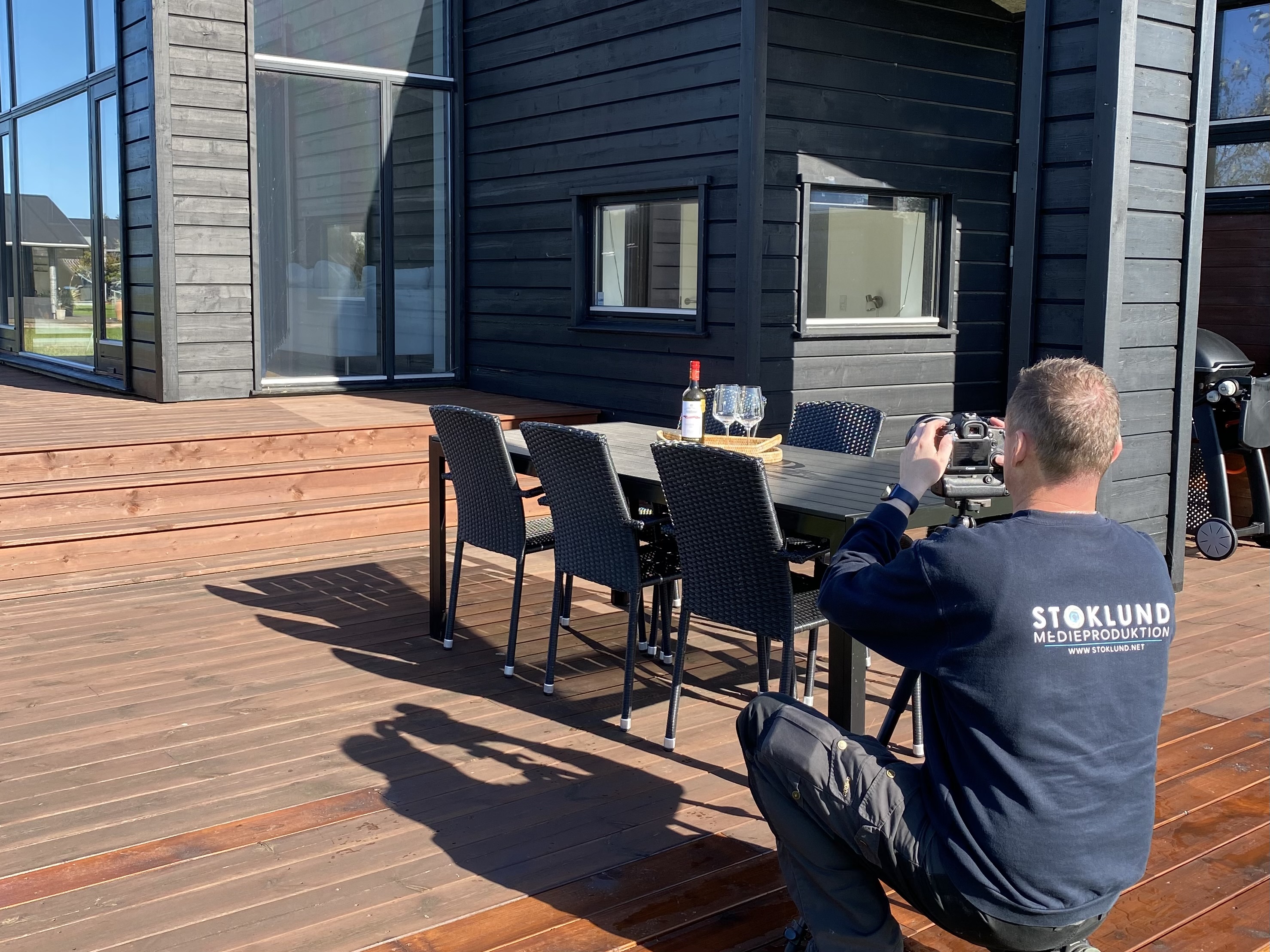 Professionel fotograf tager billeder